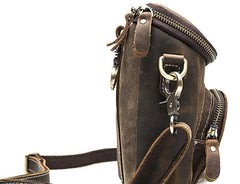 Leather Mens Cell Phone Holster Belt Pouch Waist Bag Mens Side Bag Shoulder Bag for Men