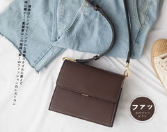 Minimalist Leather Womens Stylish Shoulder Bag Crossbody Purse for Women