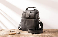 Cool Leather Mens Small Shoulder Bags Messengers Bag for Men