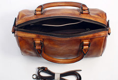 Handmade Leather Handbag Doctor Bag Purse Crossbody Shoulder Bag for Girl Women Lady - EverHandmade