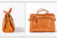 Handmade Genuine Leather Handbag Bag Messenger Bag Crossbody Bag Shoulder Bag Purse For Women - EverHandmade
