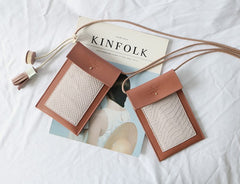 Cute Leather Womens Slim Cell Phone Purse Crossbody Purse Shoulder Bag for Women