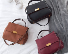 Leather Womens Stylish Work Handbag Crossbody Purse Shoulder Bag for Women