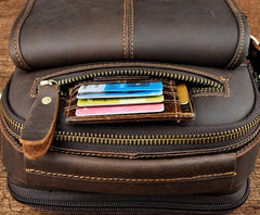 Vintage Mens Leather Side Bag Belt Pouch Holster Belt Case Waist Pouch for Men
