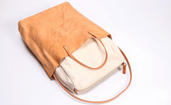 Handmade Vintage LEATHER WOMEN Small Tote Bag Tote Shoulder Purse FOR WOMEN