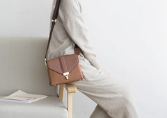 Stylish Leather Womens Messenger Crossbody Purse Minimalist Shoulder Bag for Women