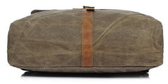 Cool Waxed Canvas Mens School Backpack Canvas Travel Backpack Canvas Backpack for Men