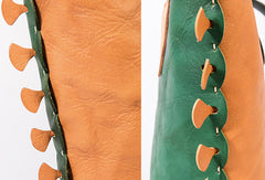 Handmade Genuine Leather Shopper Bag Bucket Bag Shoulder Bag Purse For Women - EverHandmade