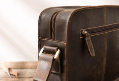 Cool Leather Mens Small Messenger Bags Shoulder Bag  for Men