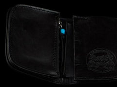 mens biker wallet​ Handmade Leather Wallet Biker Wallet Snake Skin Wallet Cool Wallets for Men Biker Chain Wallet