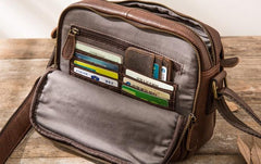 Cool Leather Small Mens Messenger Bags Small Shoulder Bag for Men