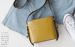 Cute Leather Womens Stylish Bucket Shoulder Bag Barrel Crossbody Purse for Women