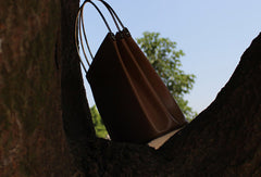Genuine Leather Tote Purse Handbag Shoulder Bag for Women Leather Shopper Bag - EverHandmade