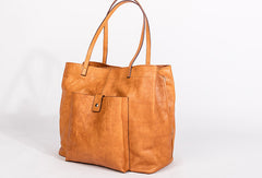 Handmade Genuine Leather Handbag Tote Large Shopper Bag Purse Handbag Shoulder Bag Purse For Women - EverHandmade