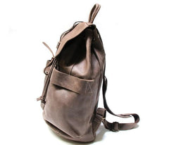 Cool Coffee Mens Leather Backpack Travel Backpacks Laptop Backpacks for men