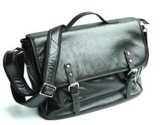Cool Leather Mens Messenger Bag Briefcase Shoulder Bag for men