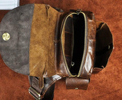Cool Leather Mens Drop Leg Bag Belt Pouch Waist Bag Shoulder Bag for Men
