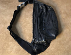 Leather Men Fanny Pack Small Waist Bag Hip Pack Belt Bag Bumbag for Men