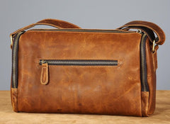 Leather Mens Cool Shoulder Bag Barrel Bag Messenger Bag for men