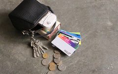 Mini LEATHER Womens Wristlet Wallet Change Wallet Makeup Pouch FOR Women