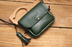 Cute LEATHER WOMEN Mini SHOULDER BAG Tassels Small Crossbody Purses FOR WOMEN