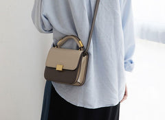 Stylish Leather Womens Small Handbag Work Purse Shoulder Bag for Women