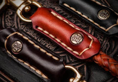 Handmade leather Braided Biker Trucker Wallet Chain for Chain Wallet Biker Wallet Trucker Wallet