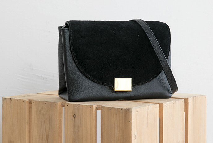 Minimalist Leather Womens Stylish Messenger Crossbody Purse Shoulder Bag for Women