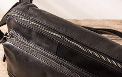 Black Brown Cool Leather Mens Shoulder Bags Messenger Bags for Men