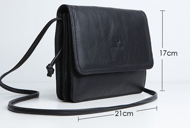 Genuine Leather Cute Crossbody Bag Clutch Wallet Shoulder Bag Women Leather Purse