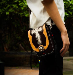 Leather Belt Pouch Mens Small Cases Waist Bags Hip Pack Belt Bags for Men
