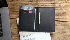 Leather Mens Front Pocket Wallet Small Card Wallet Change Wallets for Men