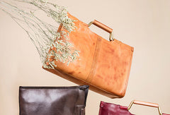 Handmade Genuine Leather Handbag Bag Shoulder Bag Shopper Bag Purse For Women - EverHandmade
