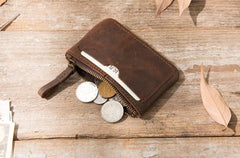 Leather Mens Card Holders Slim Front Pocket Wallet Coin Wallet for Men