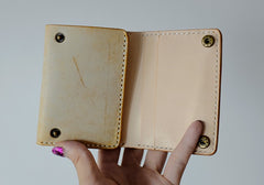 Handmade LEATHER Womens Trifold Small Wallet Leather Small Wallet FOR Women
