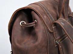 Vintage Leather Mens Backpacks Large Travel Backpacks Hiking Backpacks for Men