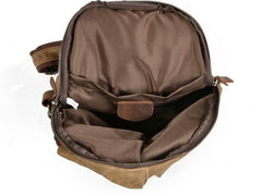 Cool Waxed Canvas Mens Sling Bag Chest Bag One Shoulder Packs for men