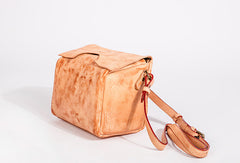 Handmade Leather Purse Cute Cube Bag Crossbody Bag Shoulder Bag Purse For Women