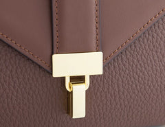 Stylish Leather Womens Messenger Crossbody Purse Minimalist Shoulder Bag for Women