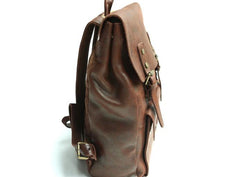 Cool Leather Mens Backpacks Travel Backpack Vintage Laptop Backpack for men