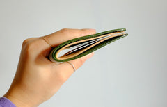 Handmade LEATHER Womens Small Bifold Wallet Leather Small Wallets FOR Women