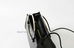 Stylish Leather Black Womens Handbag Crossbody Bag Purse Shoulder Bag for Women
