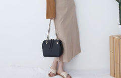 Leather Stylish Womens Handbag Work Purse Chain Shoulder Bag for Women