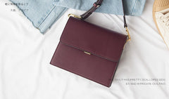 Minimalist Leather Womens Stylish Shoulder Bag Crossbody Purse for Women