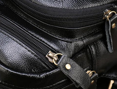 Cool Leather Mens Sling Bags Sling Shoulder Bags Sling Backpack Chest Bag for men