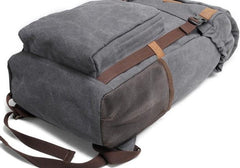 Cool Waxed Canvas Mens Hiking Backpacks Canvas Travel Backpack for Men