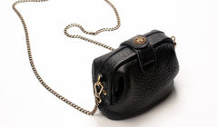 Vintage LEATHER WOMEN Mini Doctor Purse Chain SHOULDER BAG Purses FOR WOMEN