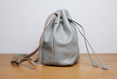 Genuine Leather Cute Bucket Bag Crossbody Bag Shoulder Bag Women Leather Purse