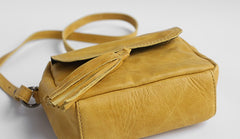 Vintage LEATHER WOMEN Tassels Crossbody Purses Small SHOULDER BAG FOR WOMEN