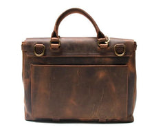 Vintage Leather Mens Briefcase Messenger Bag Handbag Shoulder Bag for men